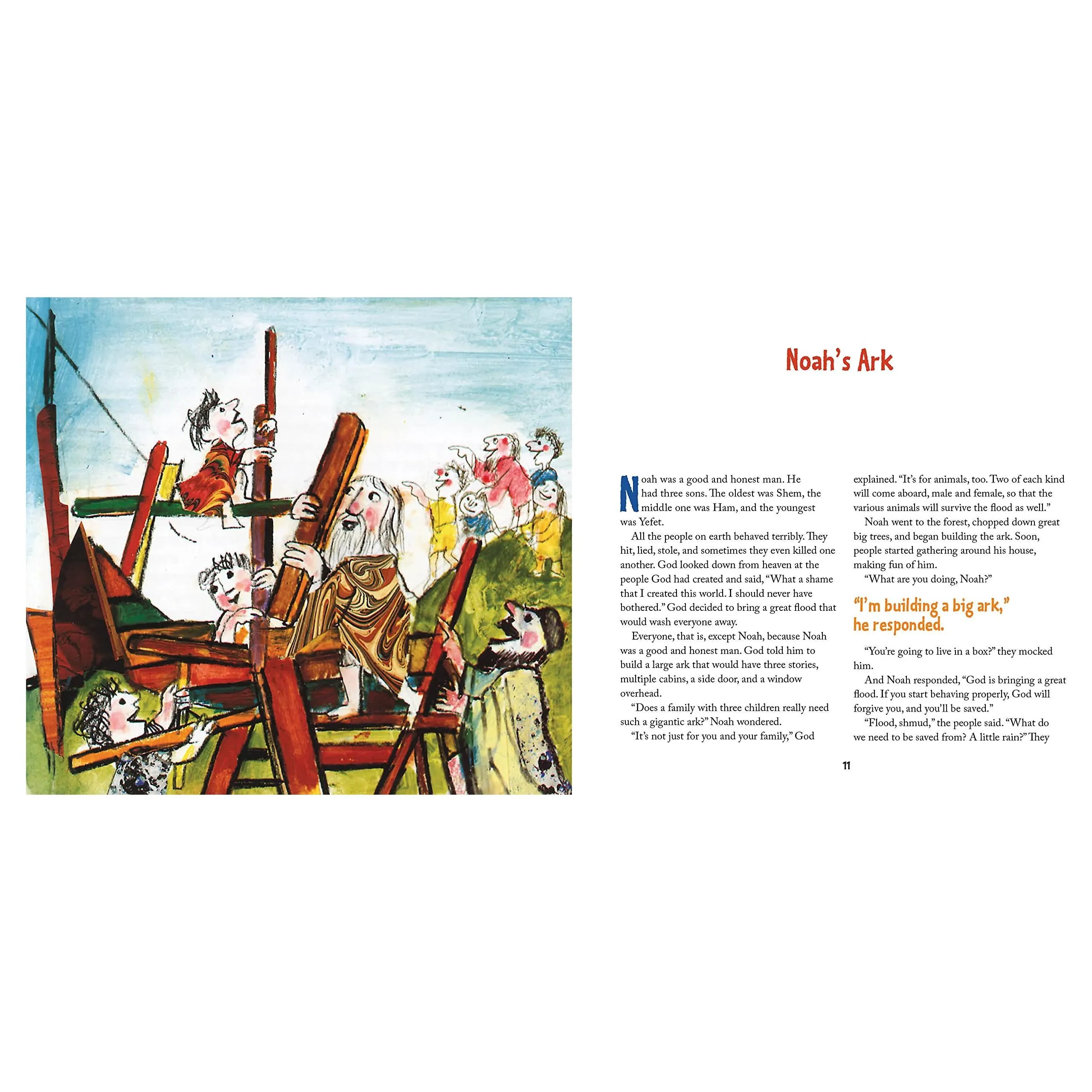 A Snake, a Flood, a Hidden Baby: Bible Stories for Children By Meir Shalev Ages 4-8