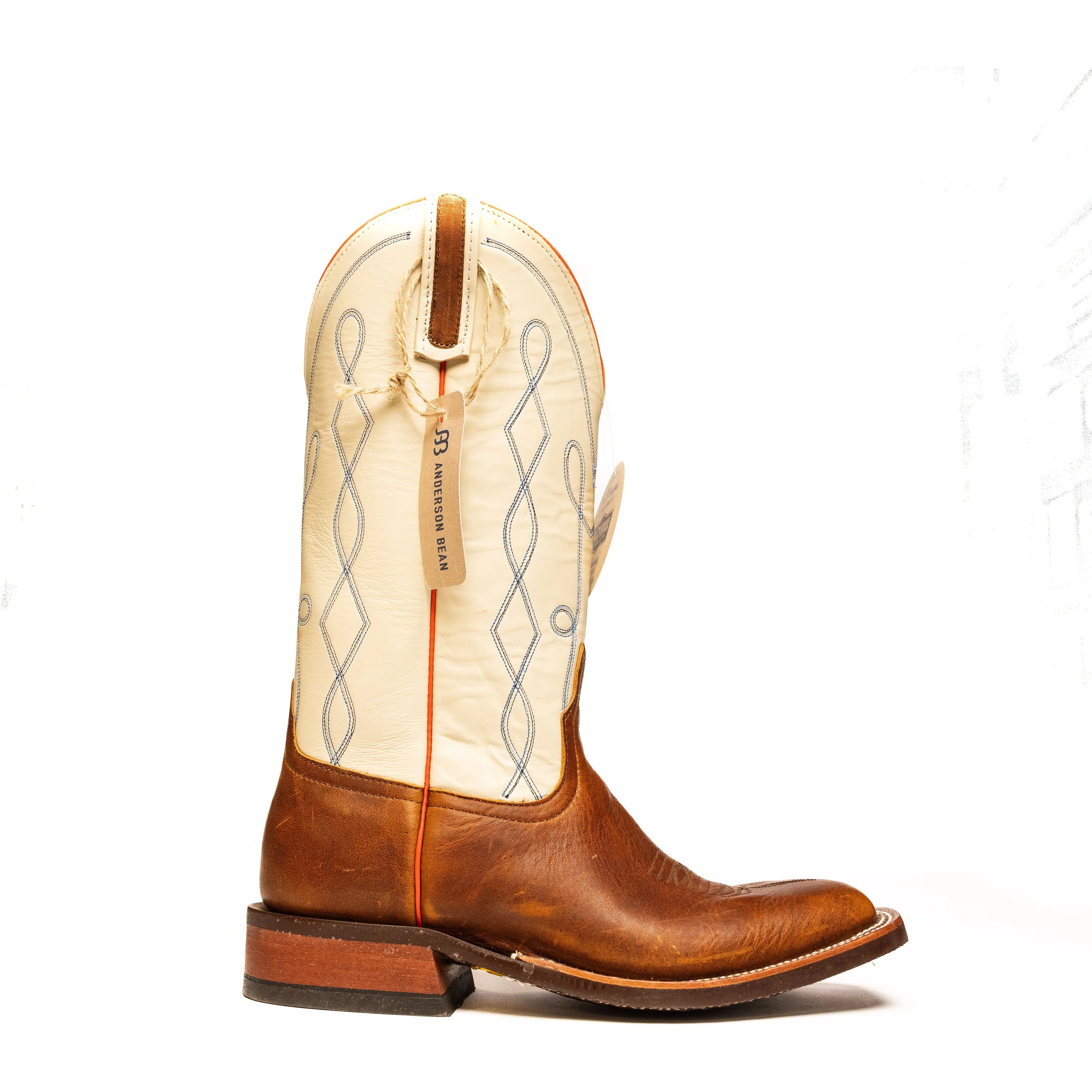 Anderson Bean Worn Saddle with Ochre Bone Top