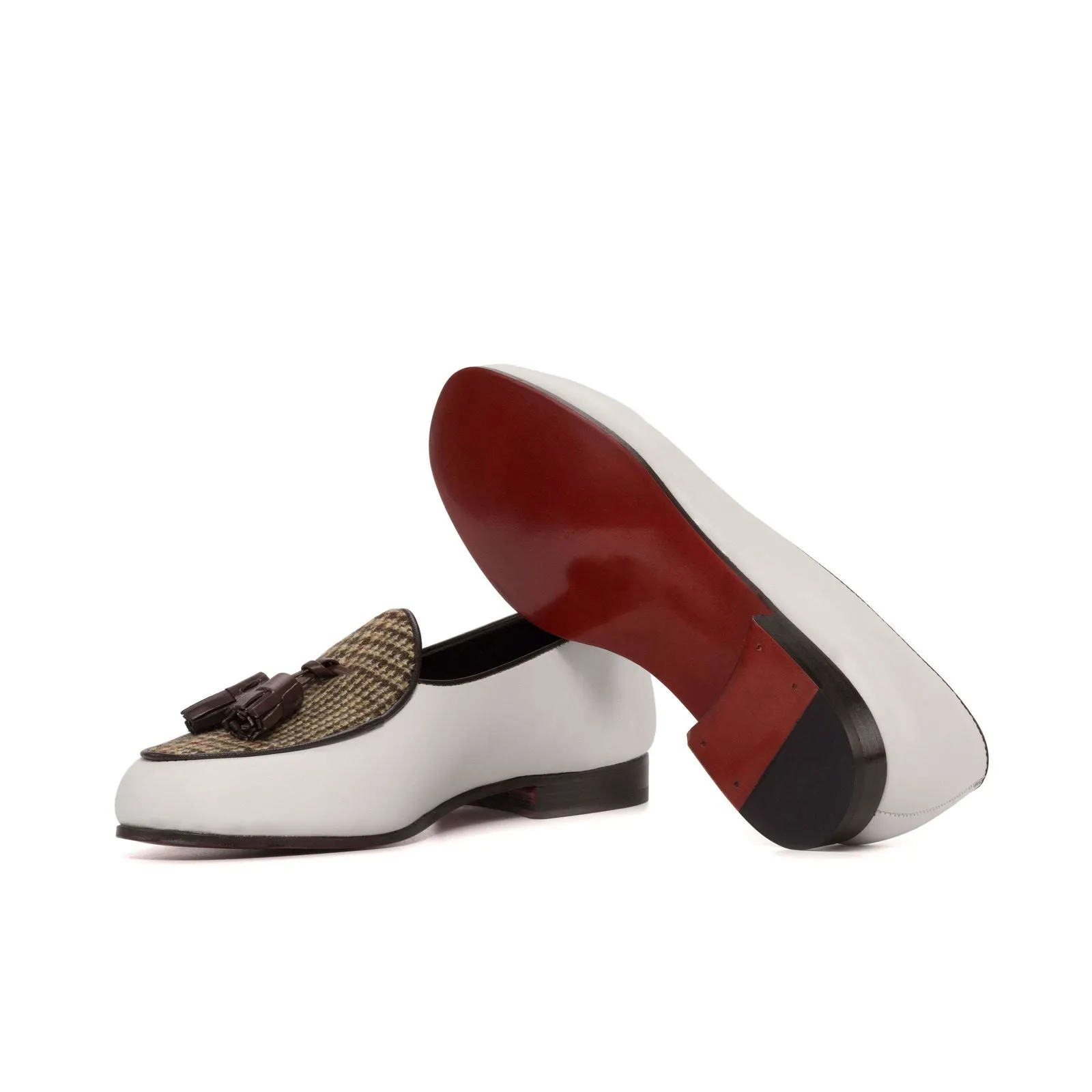 Belgian Slipper-Box Calf, Sartorial, White, Dark Brown, Brown-Wholesale