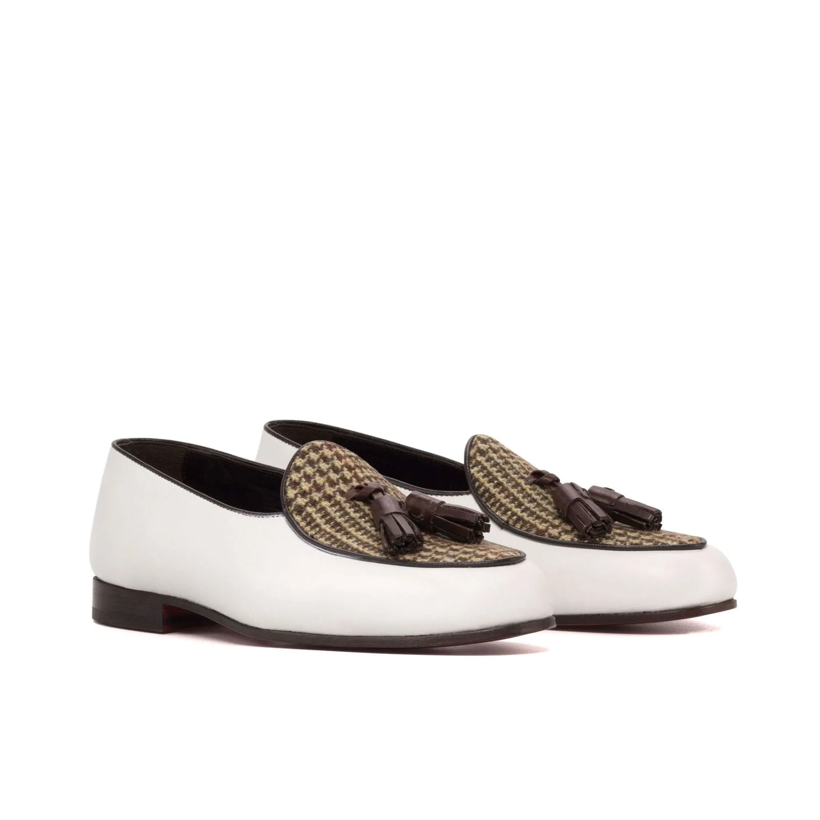 Belgian Slipper-Box Calf, Sartorial, White, Dark Brown, Brown-Wholesale