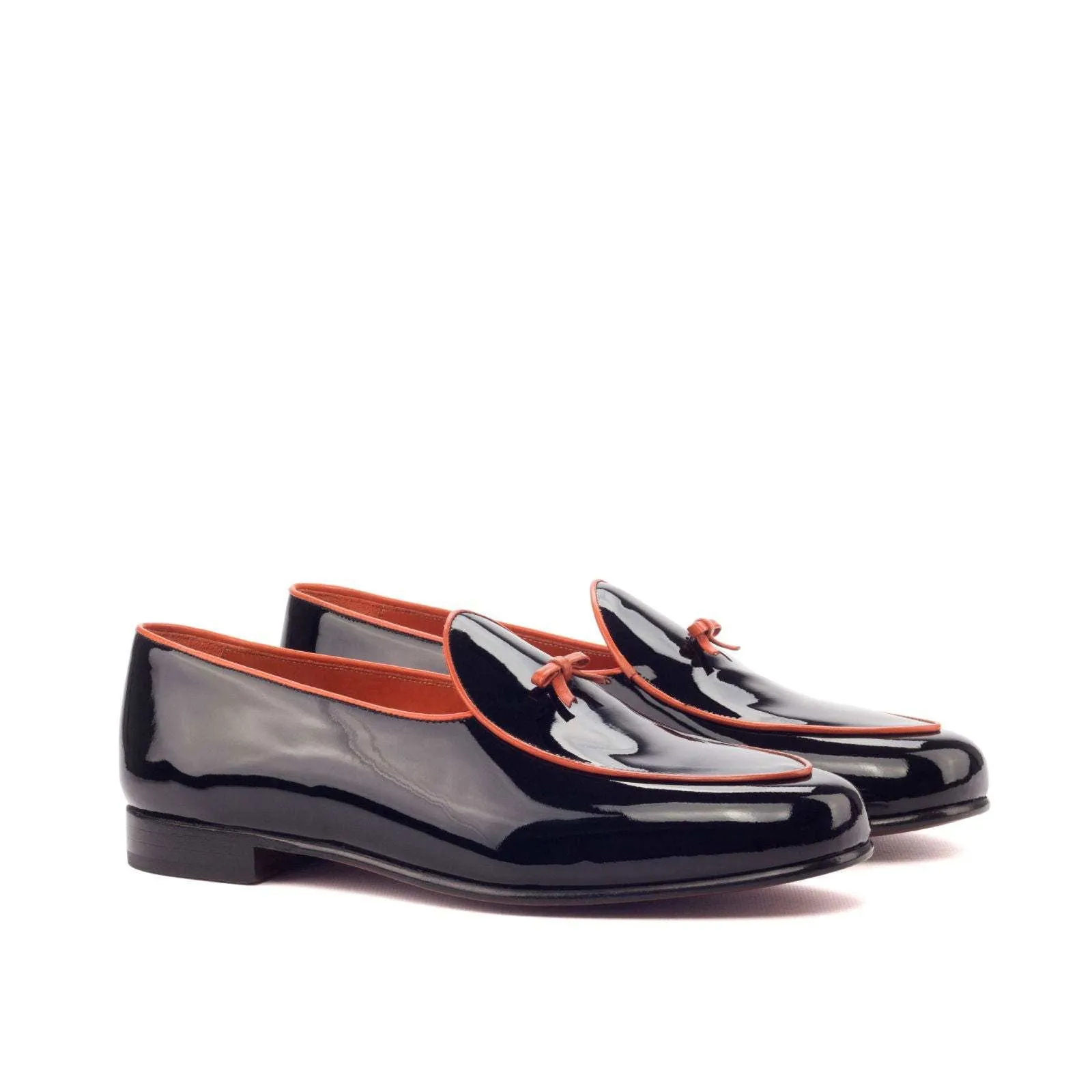 Belgian Slipper-Patent, Black-Wholesale