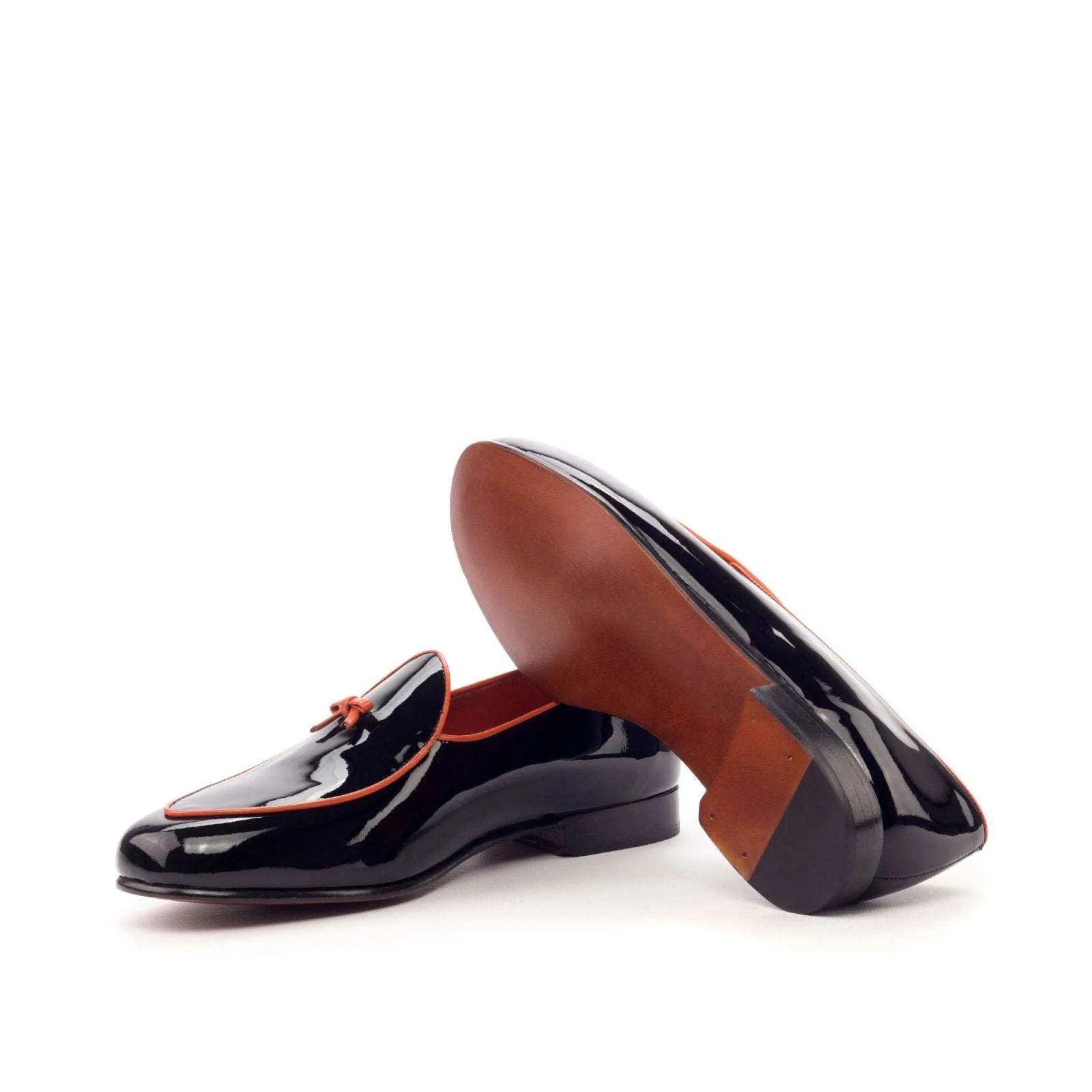 Belgian Slipper-Patent, Black-Wholesale