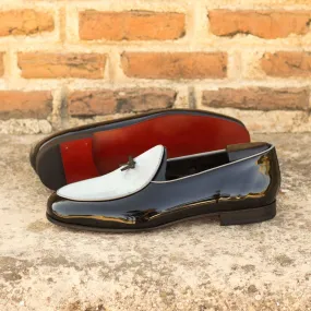 Belgian Slipper-Patent, Painted Calf, Suede, Black, Grey-Wholesale