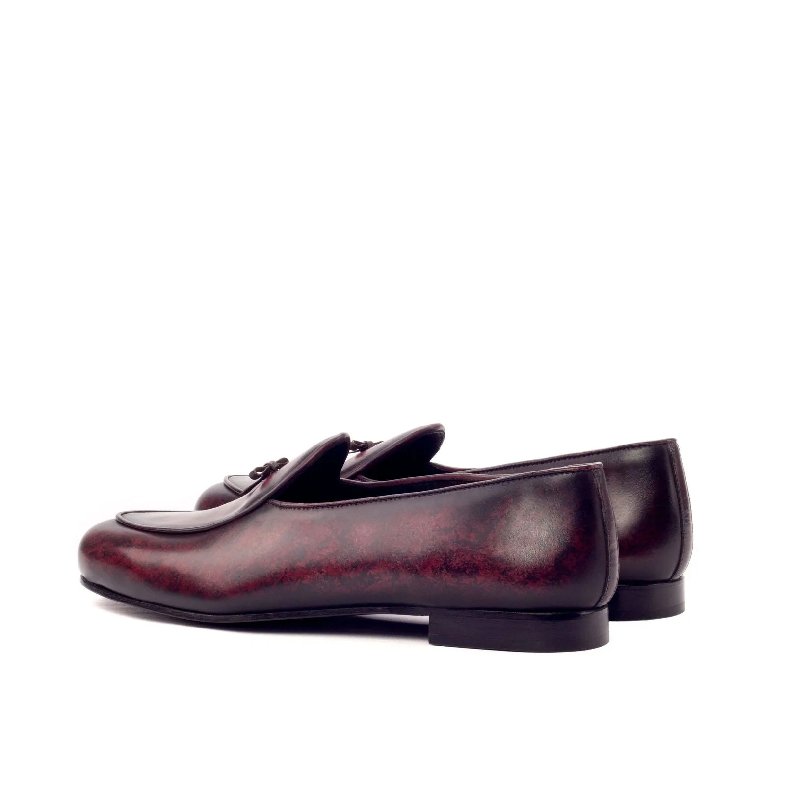 Belgian Slipper-Patina, Burgundy, Dark Brown-Wholesale