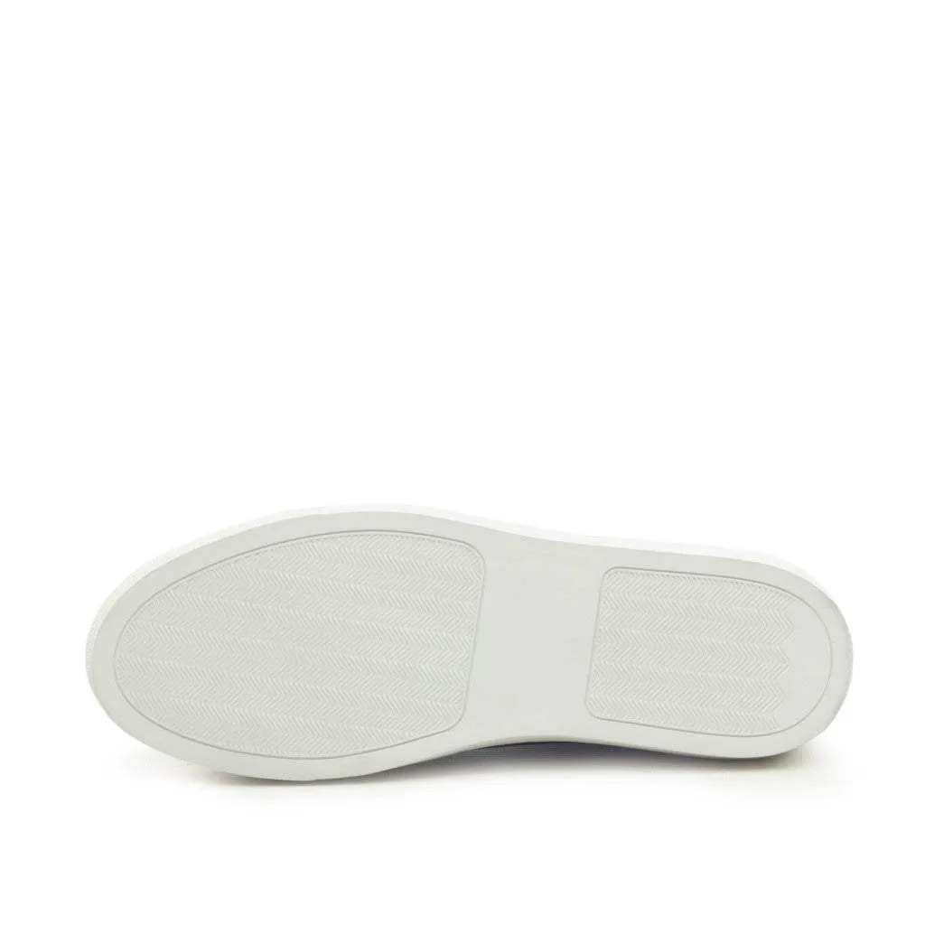 Belgian Sneaker-Painted Croco, Black-Wholesale