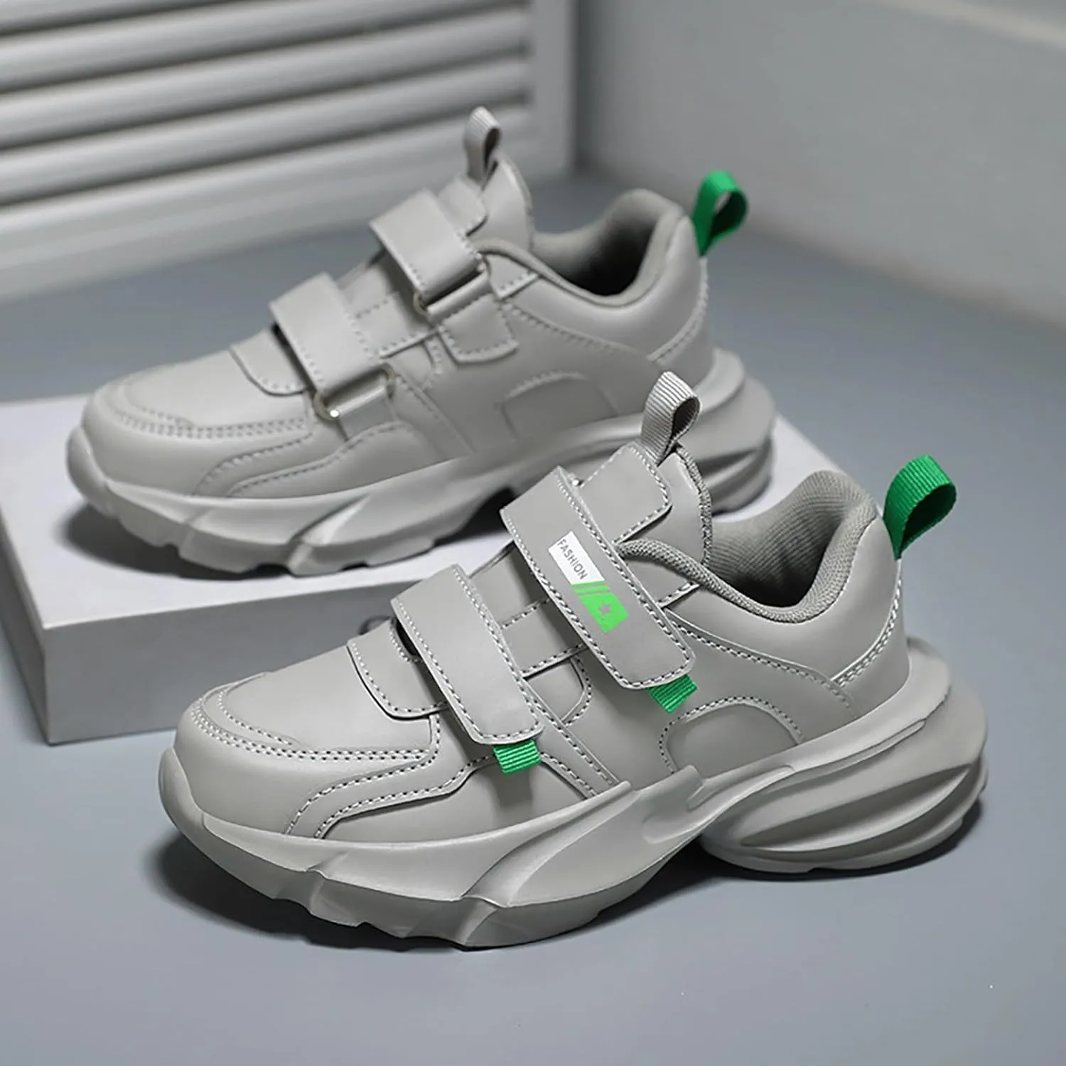 Boys School Sport Shoes Kids Lightweight Breathable Basketball Sneakers Soft Sole Outdoor Running Walking Shoes