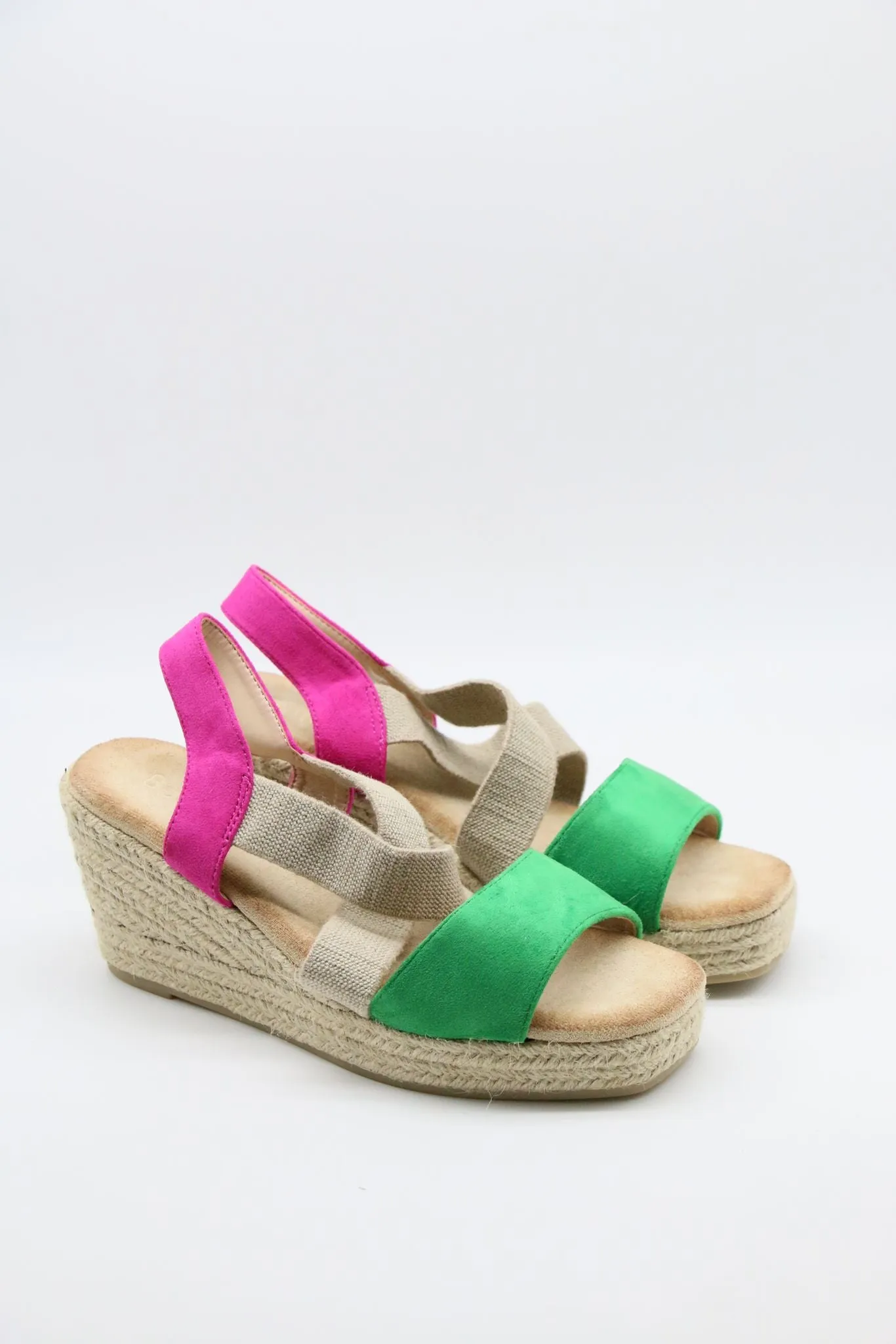 Brighton Low Wedge Sandal - Green