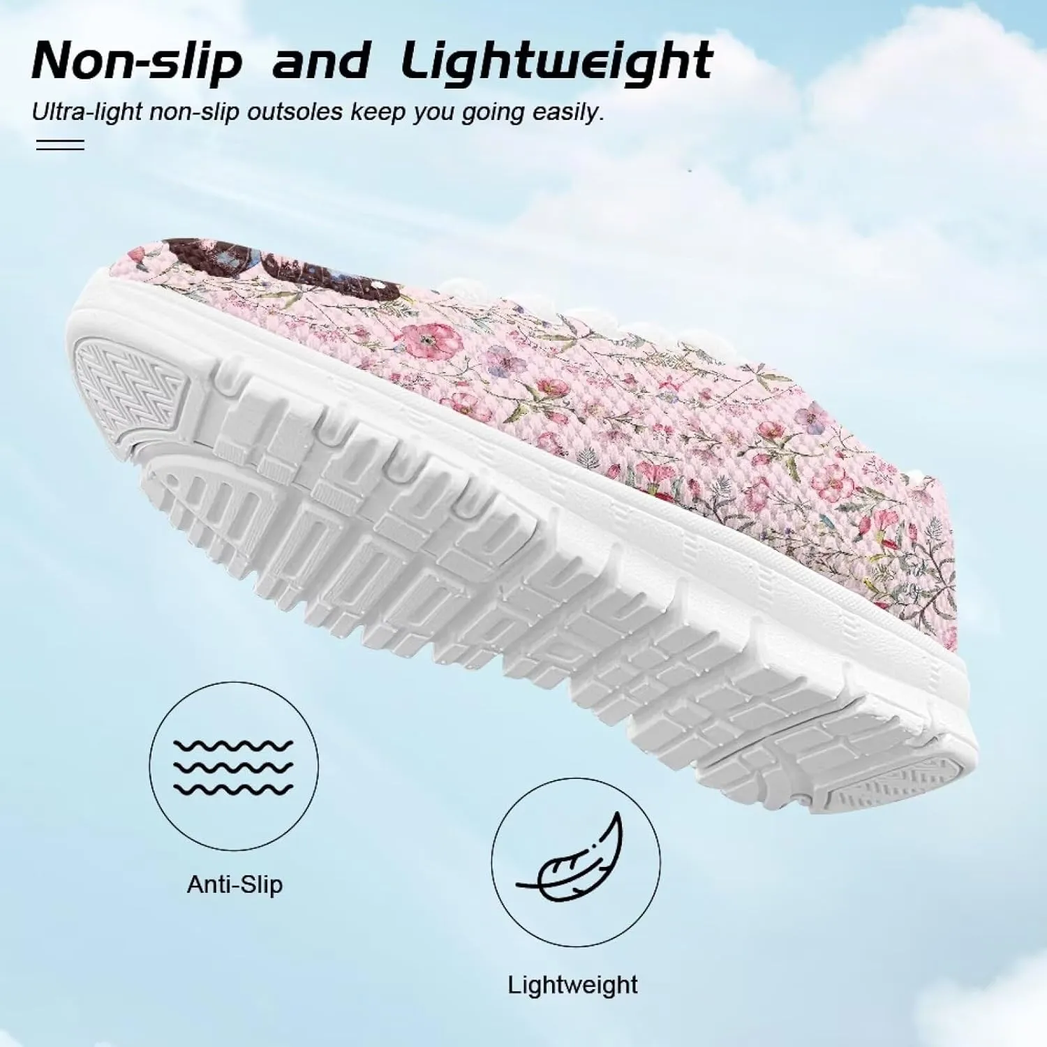 Children's Butterfly Sneaker Soft Lightweight Non-Slip Athletic Hiking Shoes for Big Kids Breathable Lace-Up Walking Sneaker for Litter Kids US 11-5