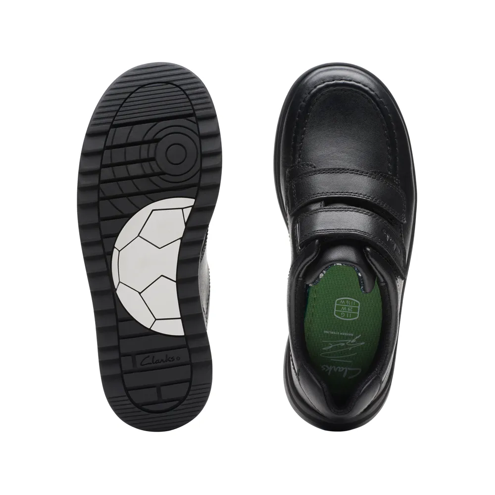 Clarks Goal Style K Black Leather
