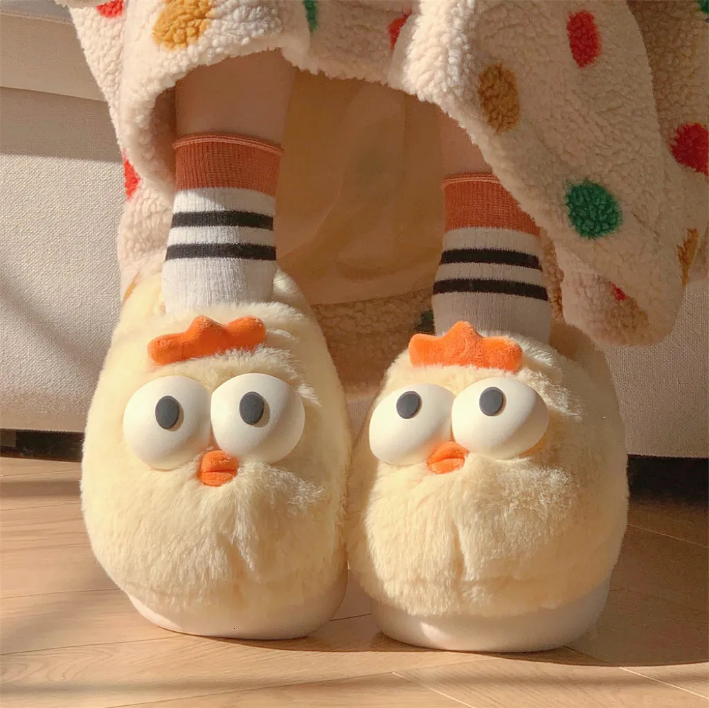 Cute Chick Plush Slippers