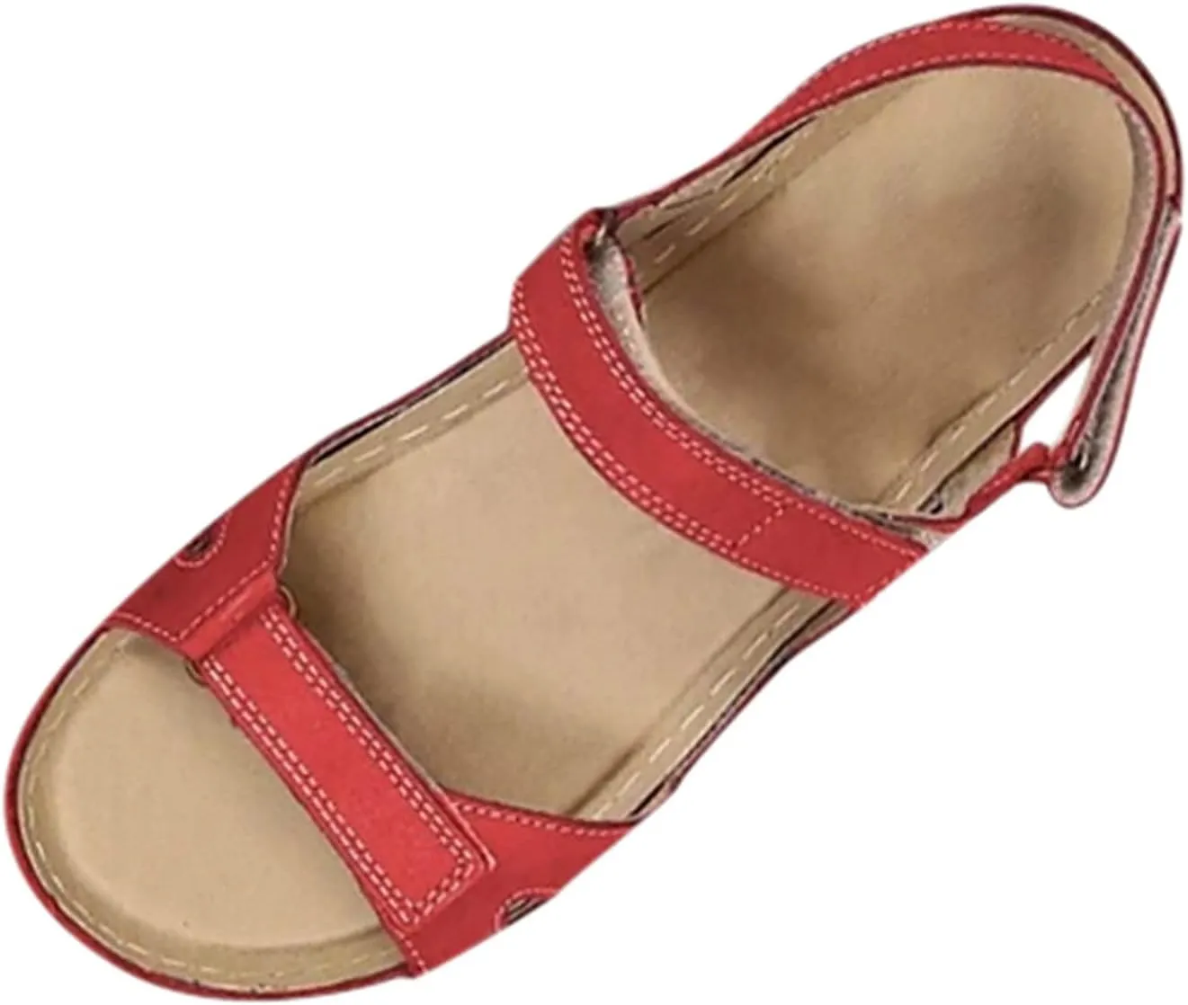 Eduavar Sandals for Women Dressy, Women Sandals Comfortable Low Wedge Sandals Ankle Strap Sandals Peep Toe Shoes