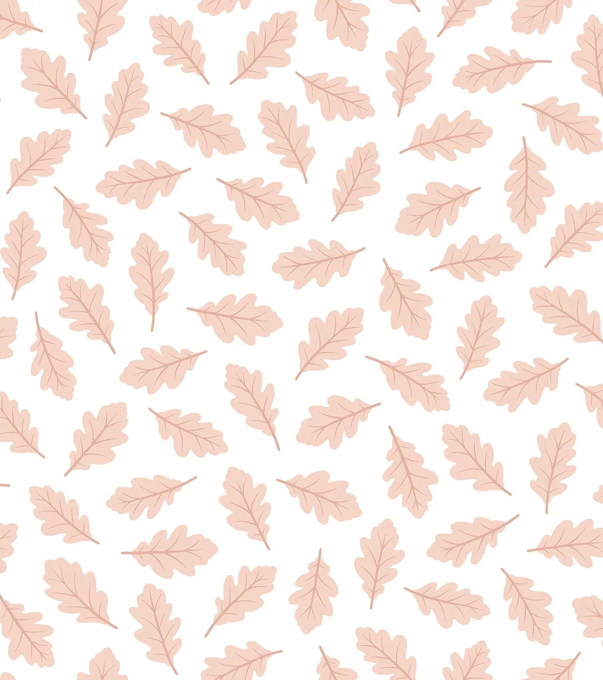 Jöro - Children's Wallpaper - Oak Leaf Pattern