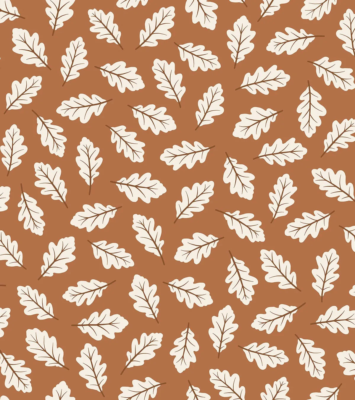 Jöro - Children's Wallpaper - Oak Leaf Pattern