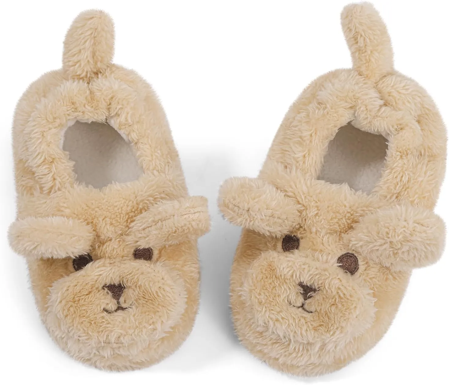 KAKU NANU Toddler Kids Slippers Cute Animal Cartoon Shoes Girls Boys Warm Fleece Winter Household Slippers