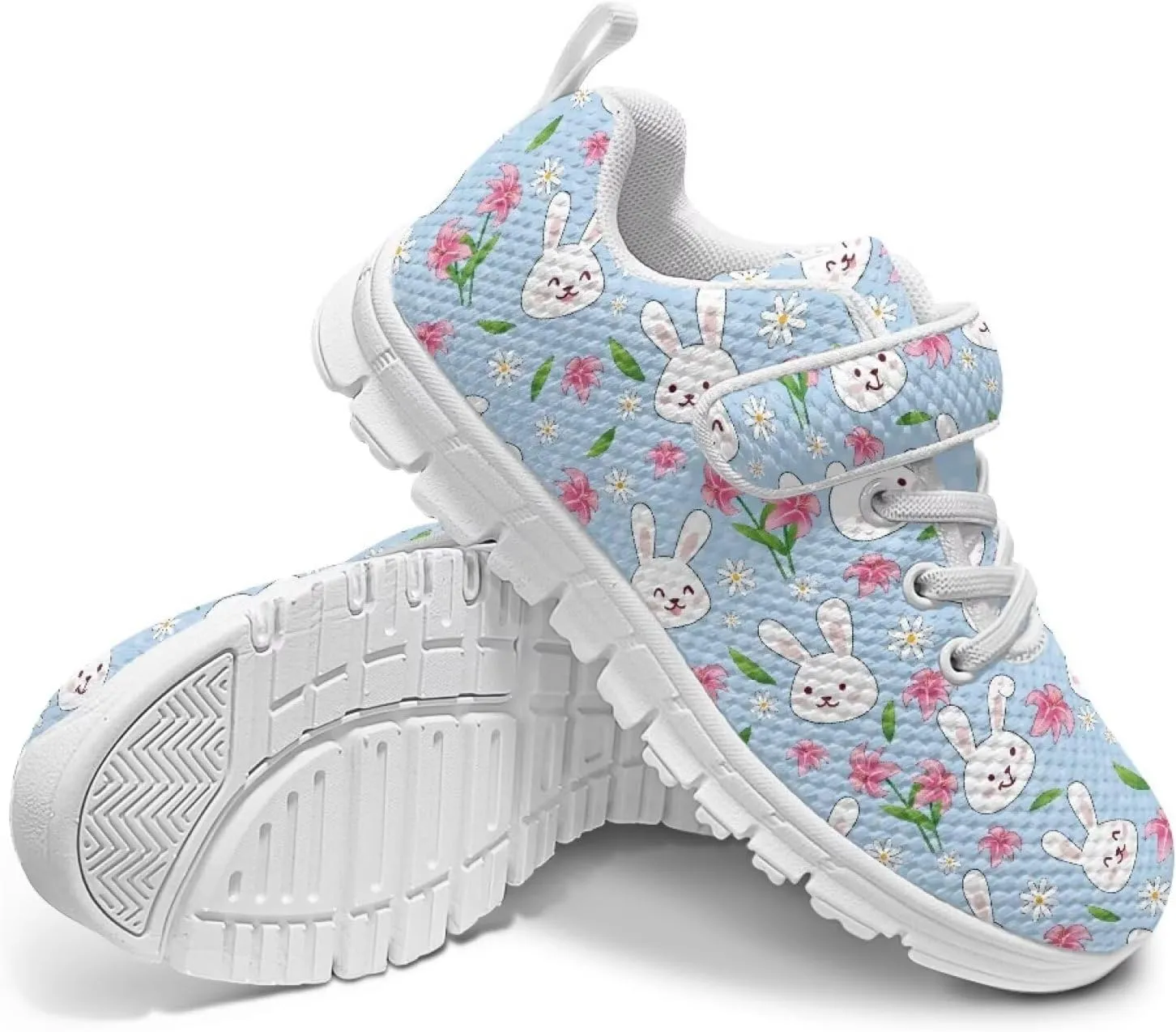 Kids Sport Shoes for Little Child Girls Mesh Design Breathable Slip On Single Buckle