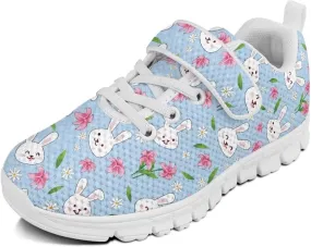 Kids Sport Shoes for Little Child Girls Mesh Design Breathable Slip On Single Buckle