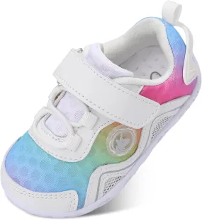 LeIsfIt Toddler Boys Girls Sneakers Kids Barefoot Walking Shoes Lightweight Mesh Tennis Shoes