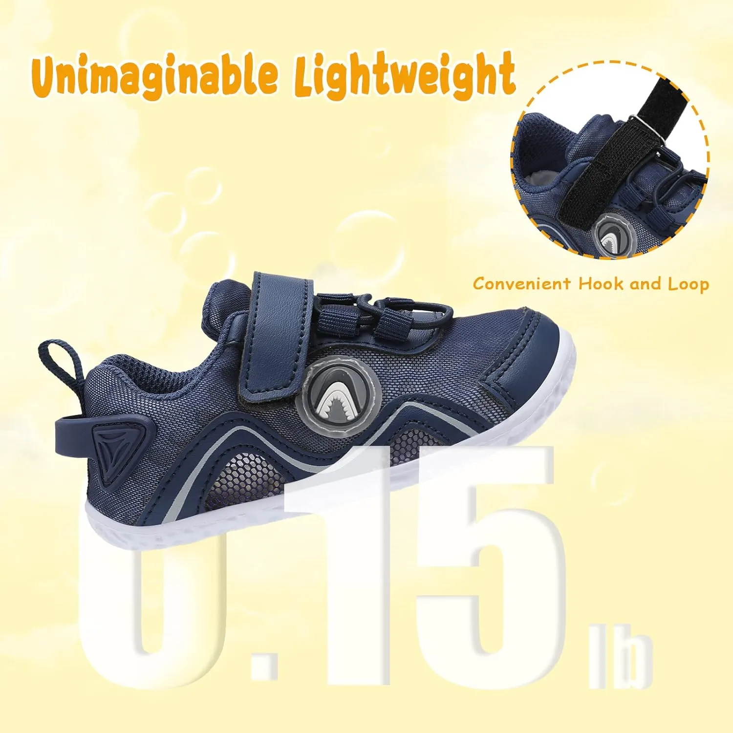 LeIsfIt Toddler Boys Girls Sneakers Kids Barefoot Walking Shoes Lightweight Mesh Tennis Shoes