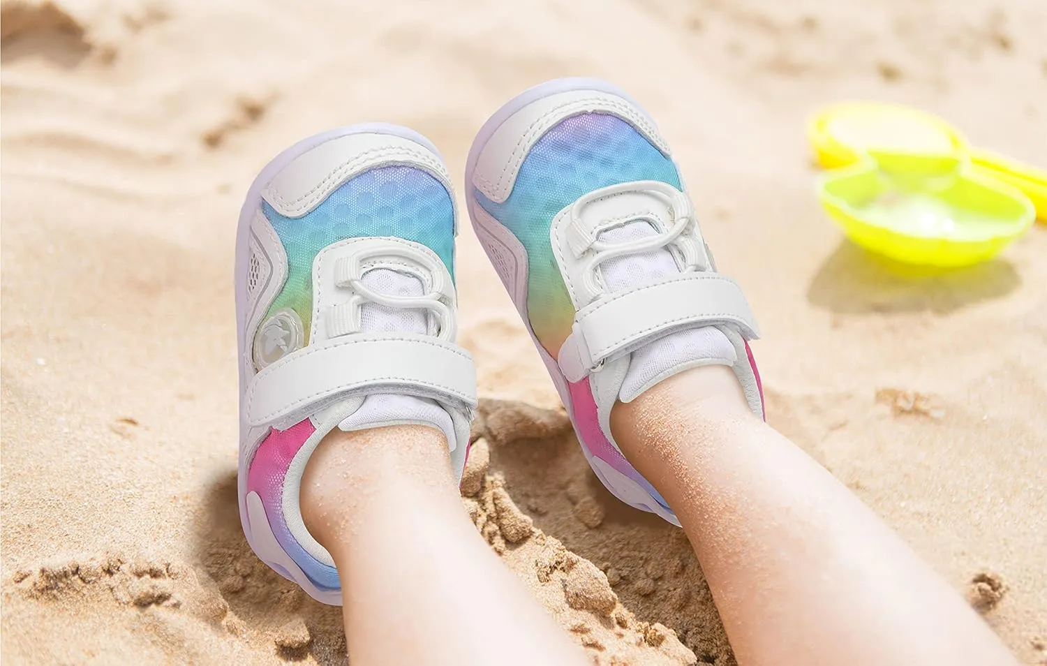 LeIsfIt Toddler Boys Girls Sneakers Kids Barefoot Walking Shoes Lightweight Mesh Tennis Shoes