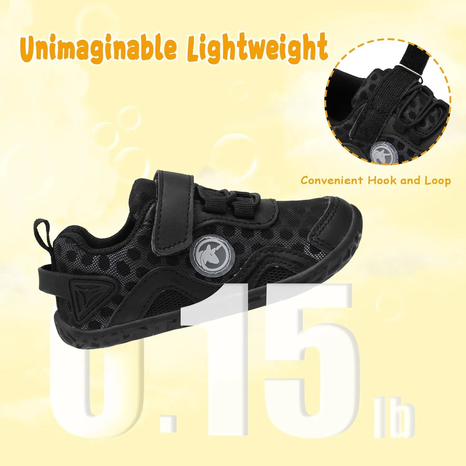 LeIsfIt Toddler Boys Girls Sneakers Kids Barefoot Walking Shoes Lightweight Mesh Tennis Shoes