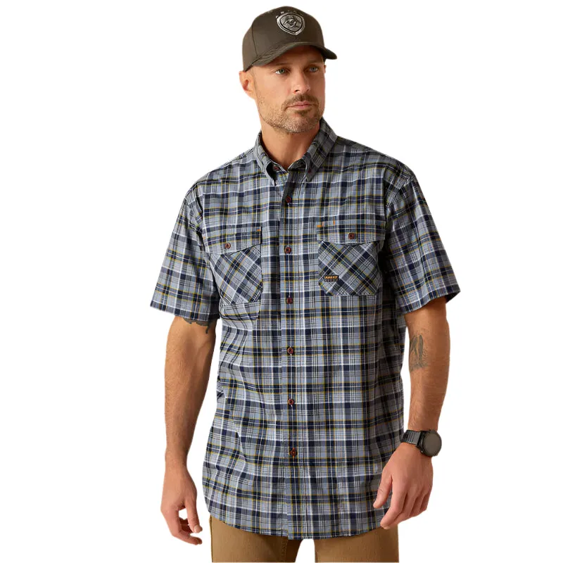 Men's Ariat Rebar Made Tough Dura Stretch Work Shirt 10048891