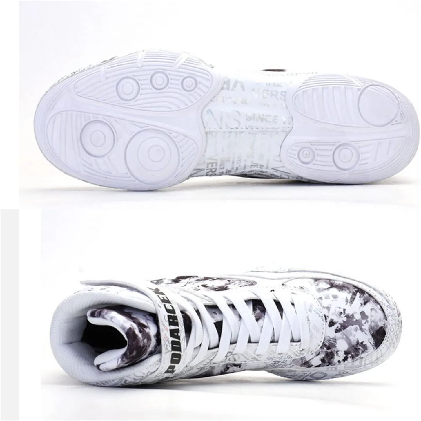 Men's Boxing Shoes Wrestling Fighting Trainers Breathable Soft Bottom for Gym Squat Wrestling Boxing Boots,White-5