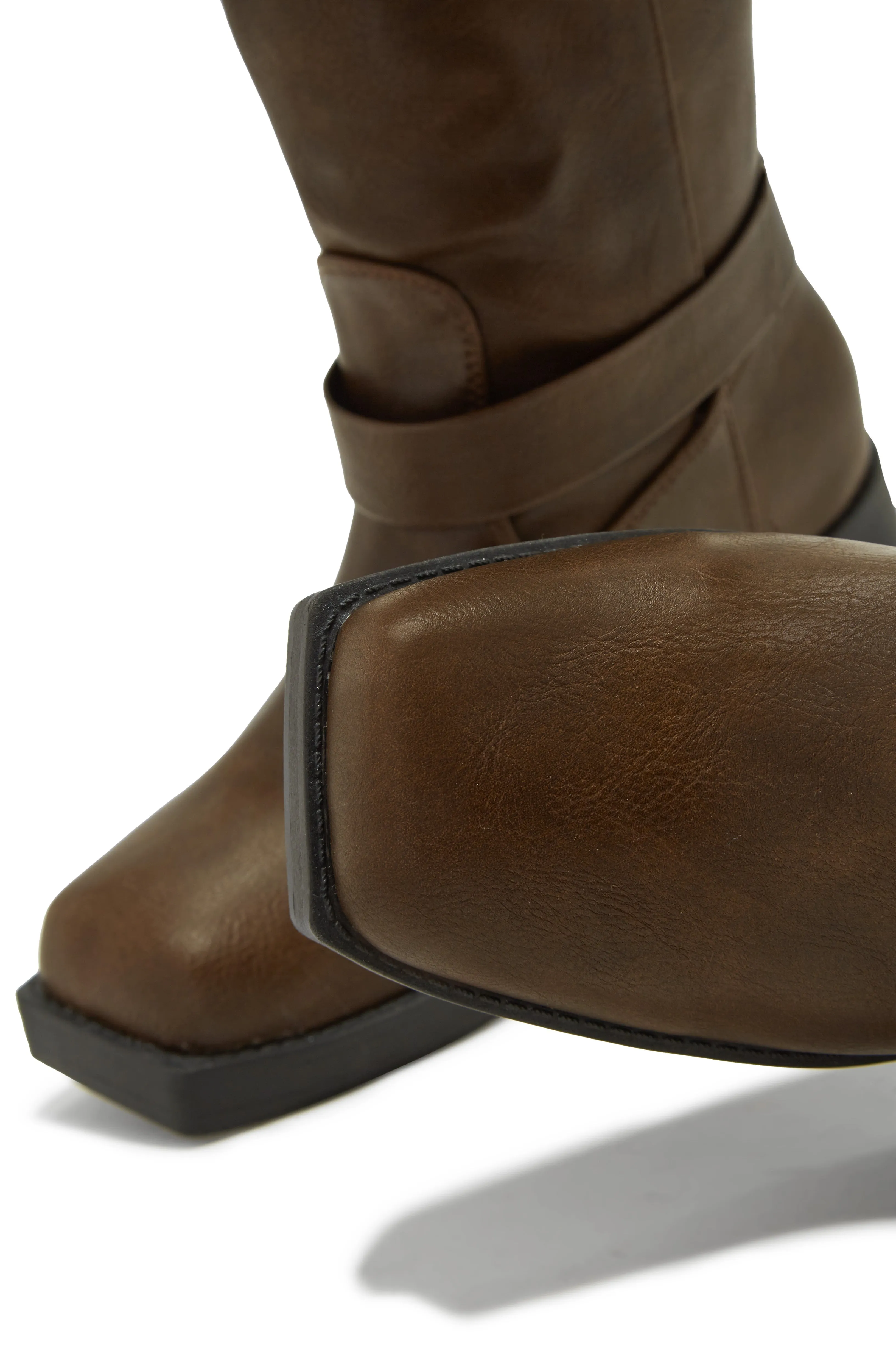 Silvanna Moto Boots - Brown