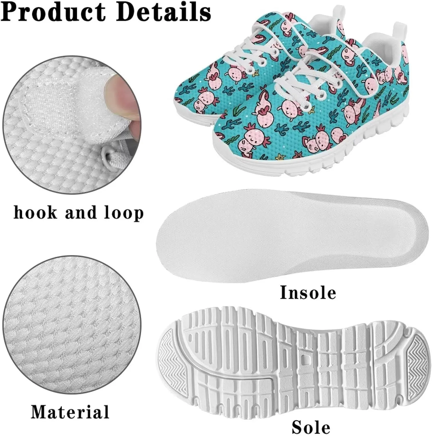 Tennis Shoes for Teen Girls Running Walking Sports Easy to Clean Slip On Breathable