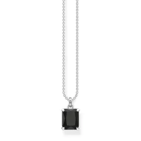 Thomas Sabo Necklace Black Stone Silver