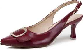 VenusCelia Women's Charming Lady Slingback Pump Shoe