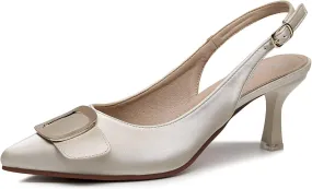 VenusCelia Women's Charming Lady Slingback Pump Shoe