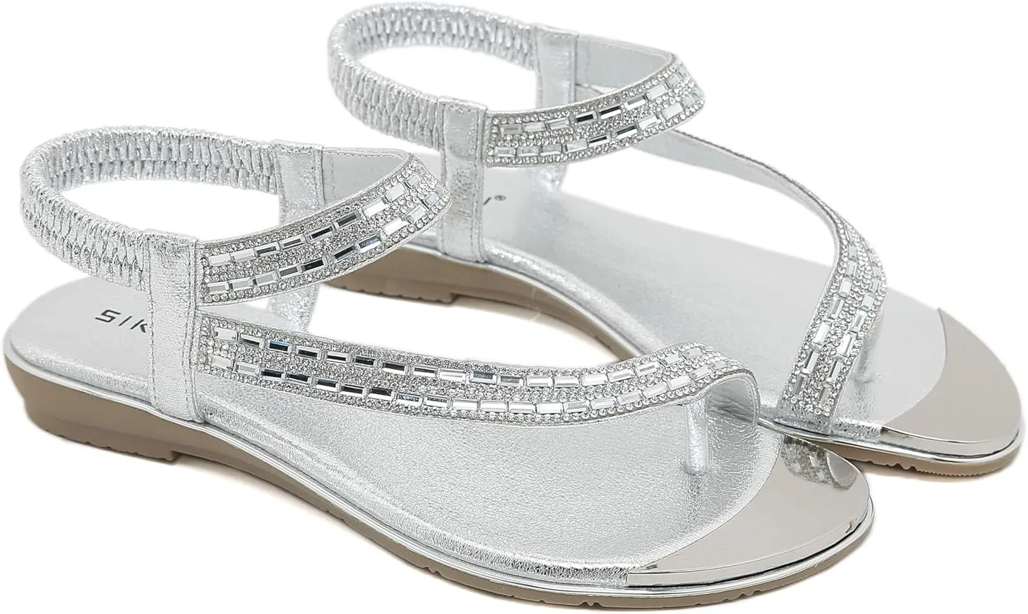 Womens Flip Flops Ladies Comfortable Walking Thong Sandals Elastic Strappy String Thong Ankle Strap Summer Sandals