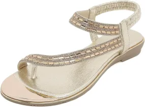 Womens Flip Flops Ladies Comfortable Walking Thong Sandals Elastic Strappy String Thong Ankle Strap Summer Sandals