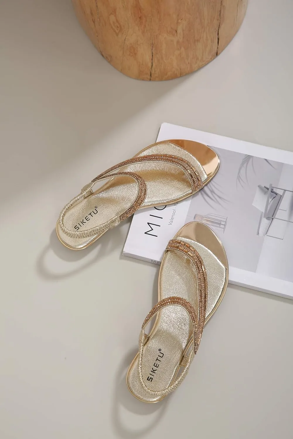 Womens Flip Flops Ladies Comfortable Walking Thong Sandals Elastic Strappy String Thong Ankle Strap Summer Sandals