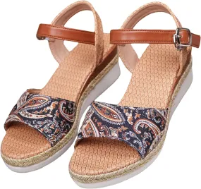 Women's Wedge Sandals Summer Open Toe Ankle Strap Heels Sandals Platform Comfortable Orthopedic Sandals